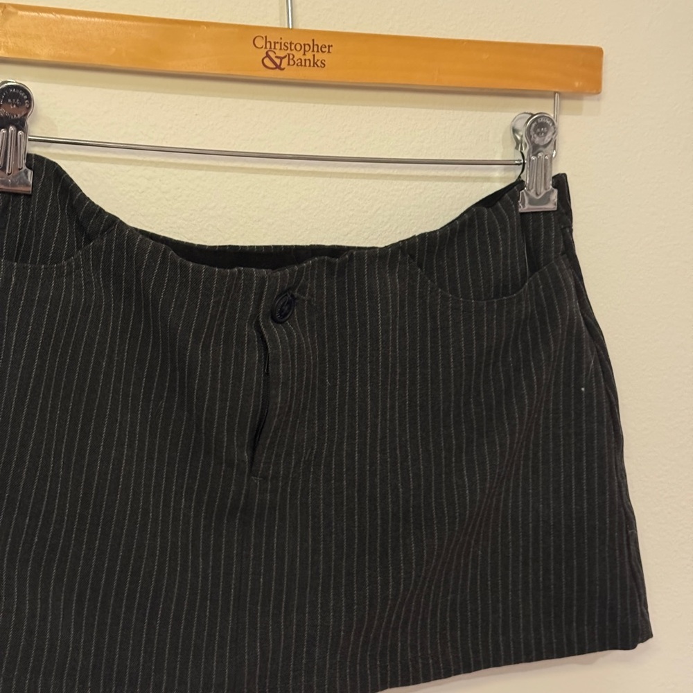 brandy melville pinstripe mini skirt